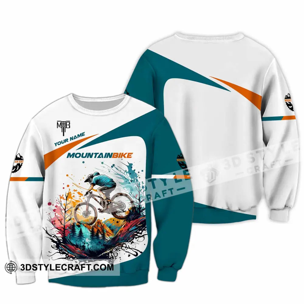 Unisex Shirt - Custom MTB Mountain Bike Shirt Long Sleeve / S T-shirt
