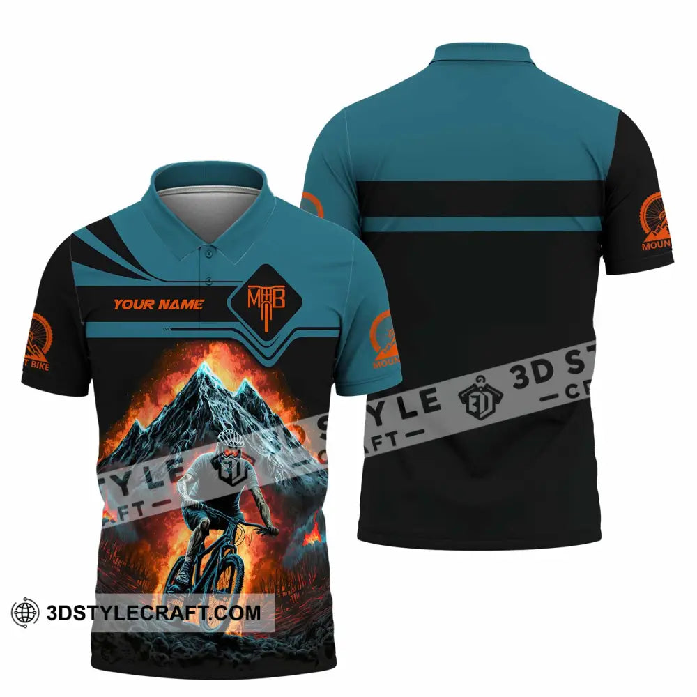 Unisex Shirt - Custom MTB Mountain Bike Shirt Polo Shirt / S T-shirt