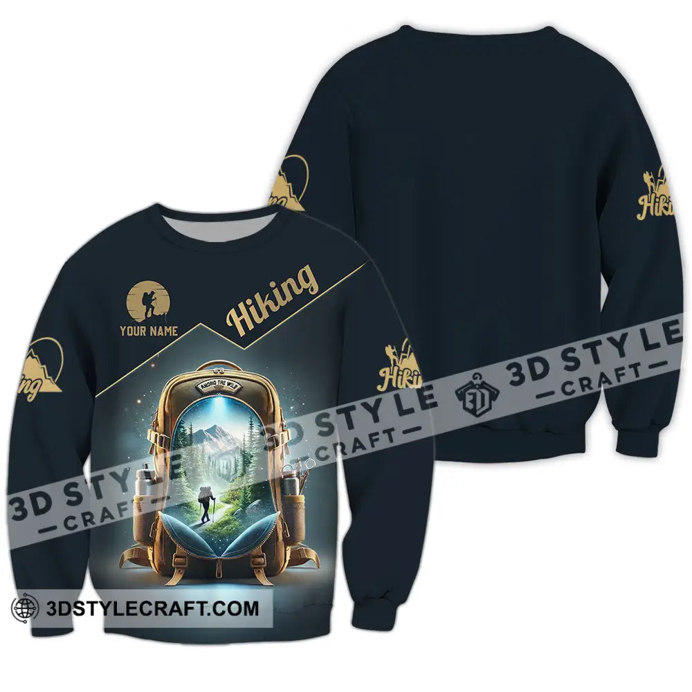 Unisex Shirt - Custom Text Shirt Hiking Shirt Long Sleeve / S T-shirt