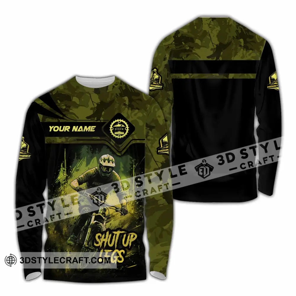Unisex Shirt - Custom Text Shirt Shut Up Legs Long Sleeve Shirt / S T-shirt